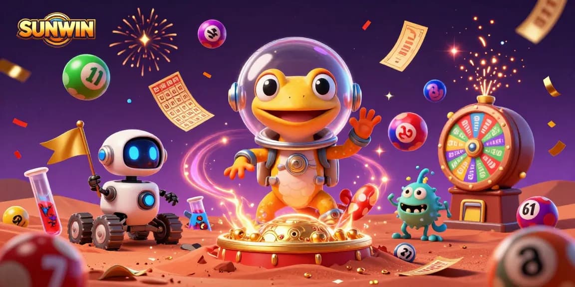 SUNWIN offers thrilling gaming experiences as a Martian gecko uncovers treasures in a golden casino