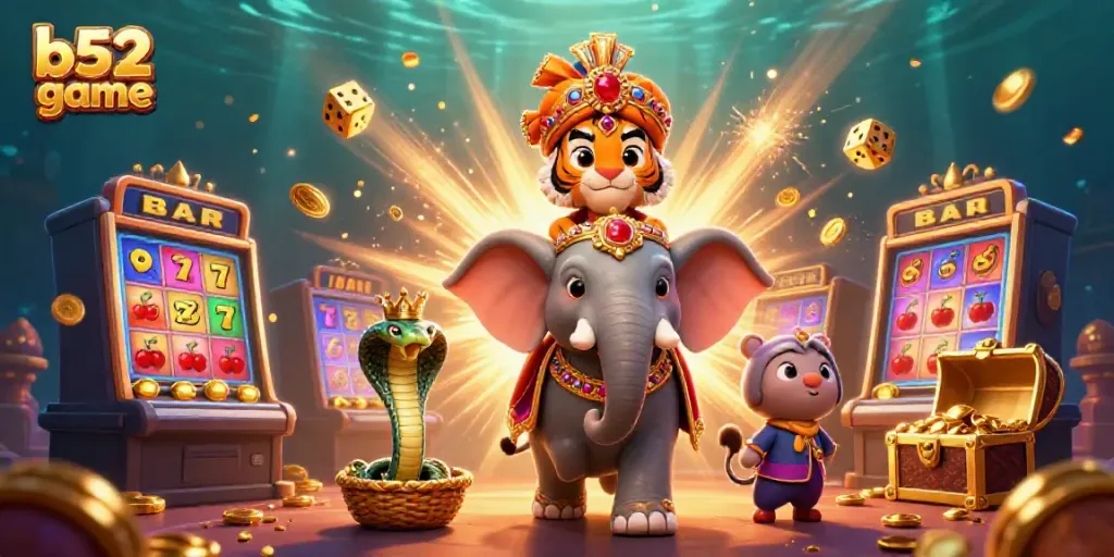 Experience thrilling moments in the b52 game with stunning jackpot and vibrant characters.
