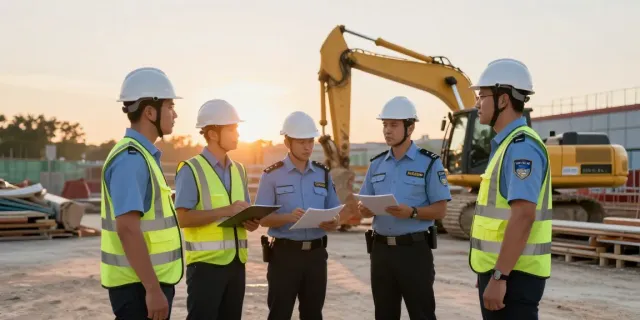 Construction Site Security by trusted local provider, ensuring safety and professionalism.