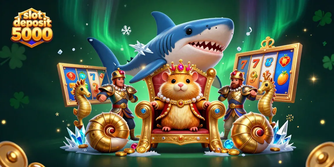 Experience thrilling wins at slot deposit 5000 with colorful slot reels and a captivating casino atmosphere.